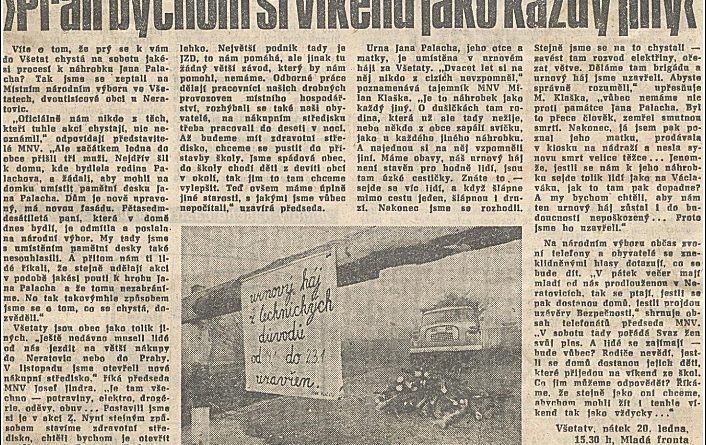 Mohl pád komunistů přijít ve Všetatech už v lednu 1989? Co všechno předcházelo 17. listopadu