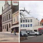 Ul. 5. května (kdysi Pražská) a část náměstí Karla IV.