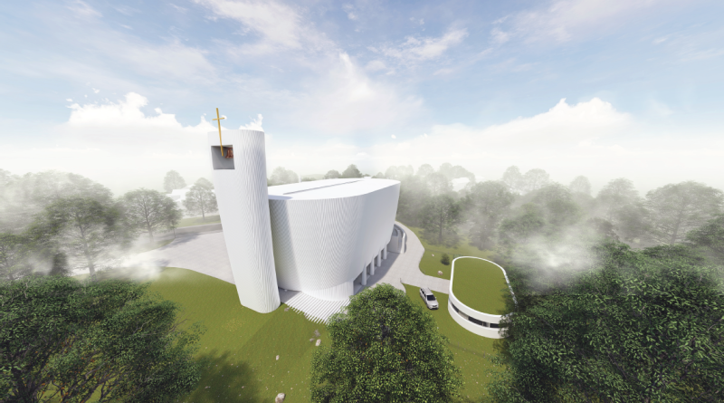 V Neratovicích vzniká nový kostel s unikátní architekturou