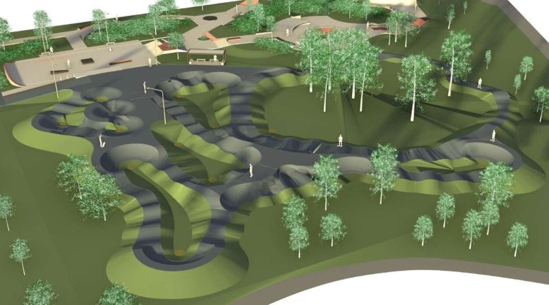 Mělník buduje nový skatepark a pumptrack. V parku Na Podolí už pracuje těžká technika